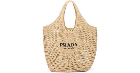 prada straw shopping bag|prada raffia tote bag.